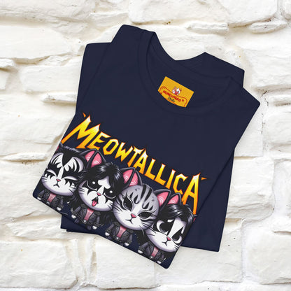 Meowtallica T-Shirt | Rock-Inspired Cat Tee| Nunu&Miao Studio - Nunu&Miao Studio