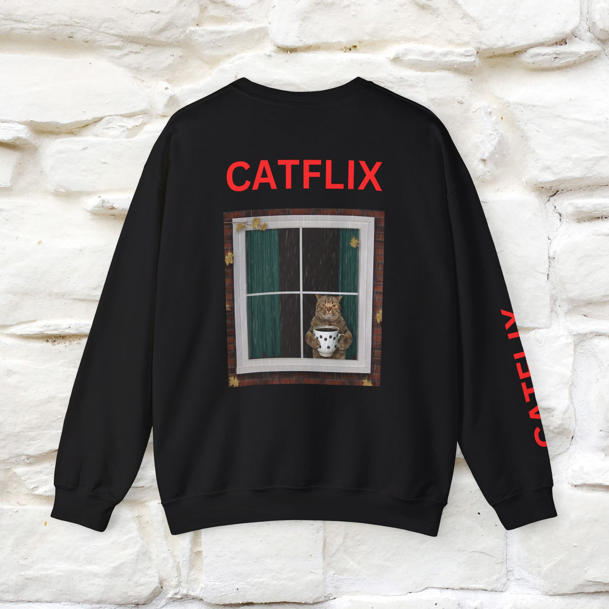 "Catflix'' |Cat Sweatshirt | Nunu&Miao Studio