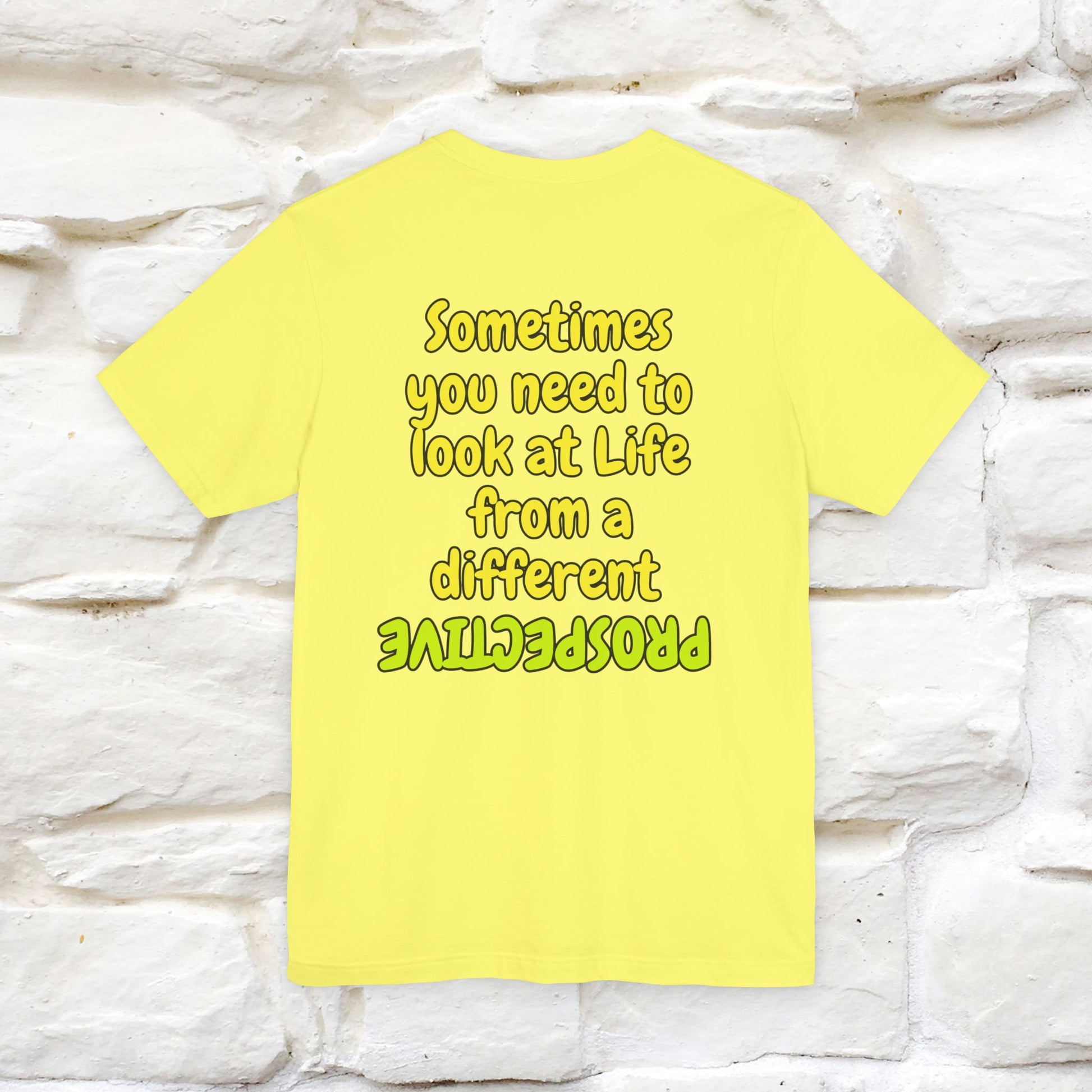 "Sometimes You Need to Look at Life from a Different Perspective" Cat T-Shirt | Front & Back Design | Nunu&Miao Studio - Nunu&Miao Studio