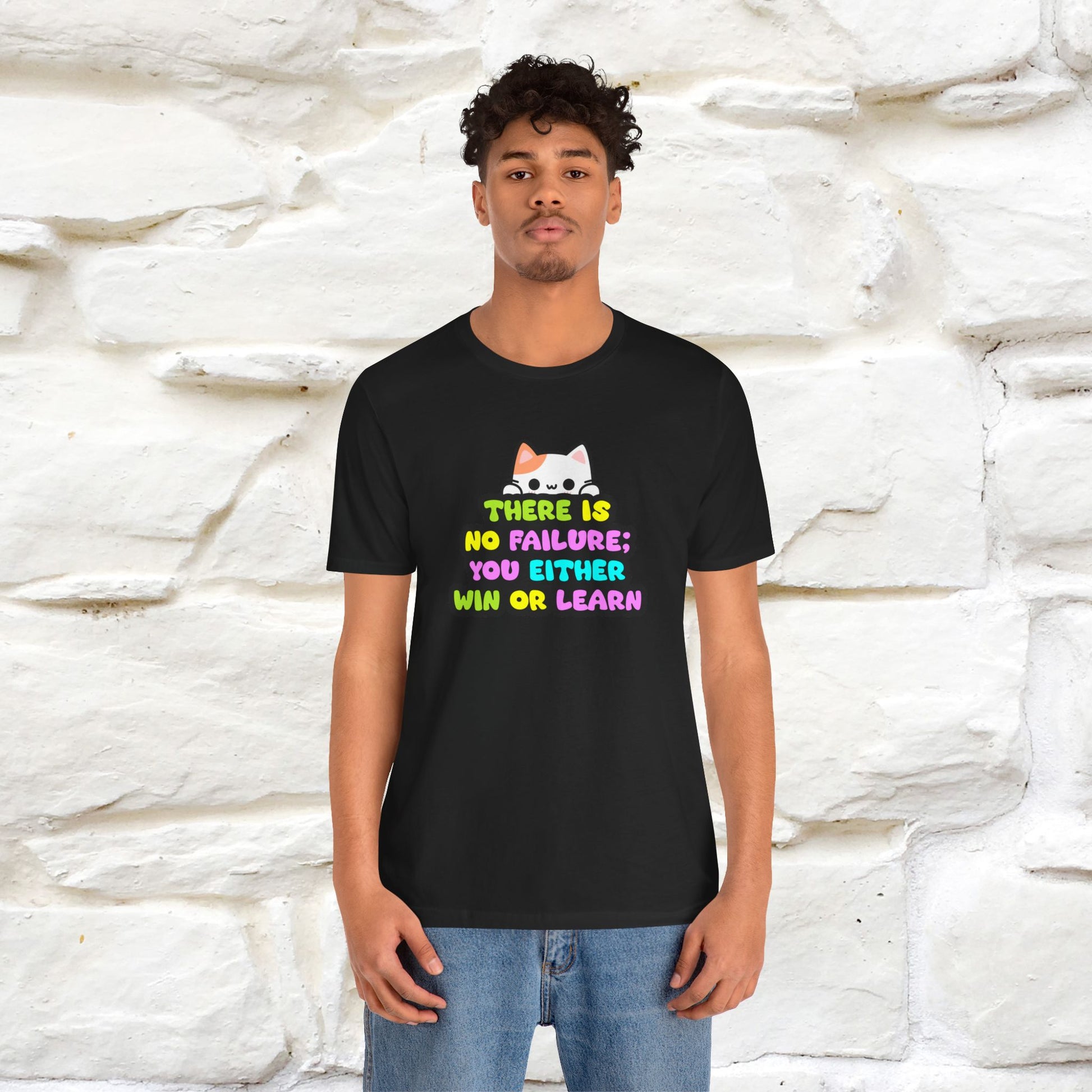 "There Is No Failure: You Either Win Or Learn" T-Shirt  | Nunu&Miao Studio - Nunu&Miao Studio