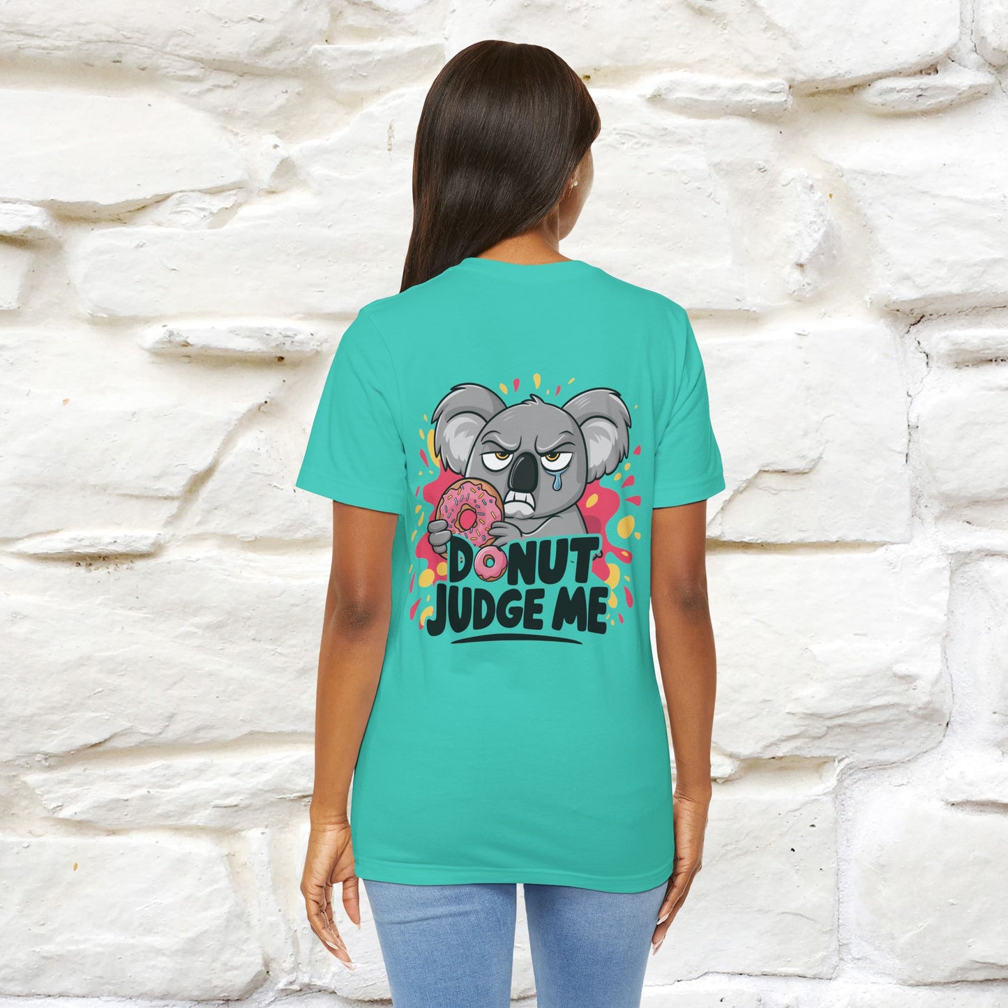 "Donut Judge Me " |Funny  T-Shirt | Front & Back Design | Nunu&Miao Studio - Nunu&Miao Studio