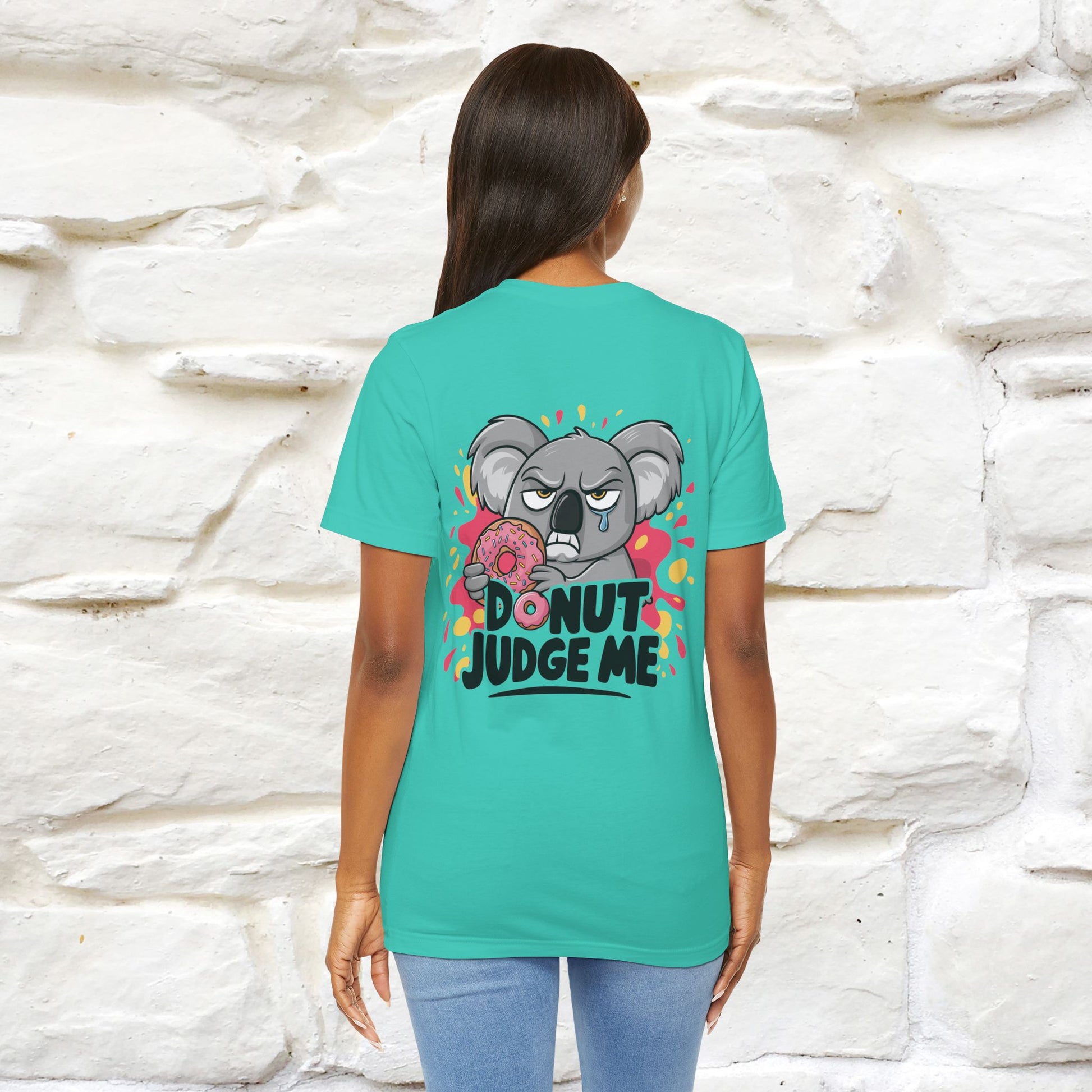 "Donut Judge Me " |Funny  T-Shirt | Front & Back Design | Nunu&Miao Studio - Nunu&Miao Studio