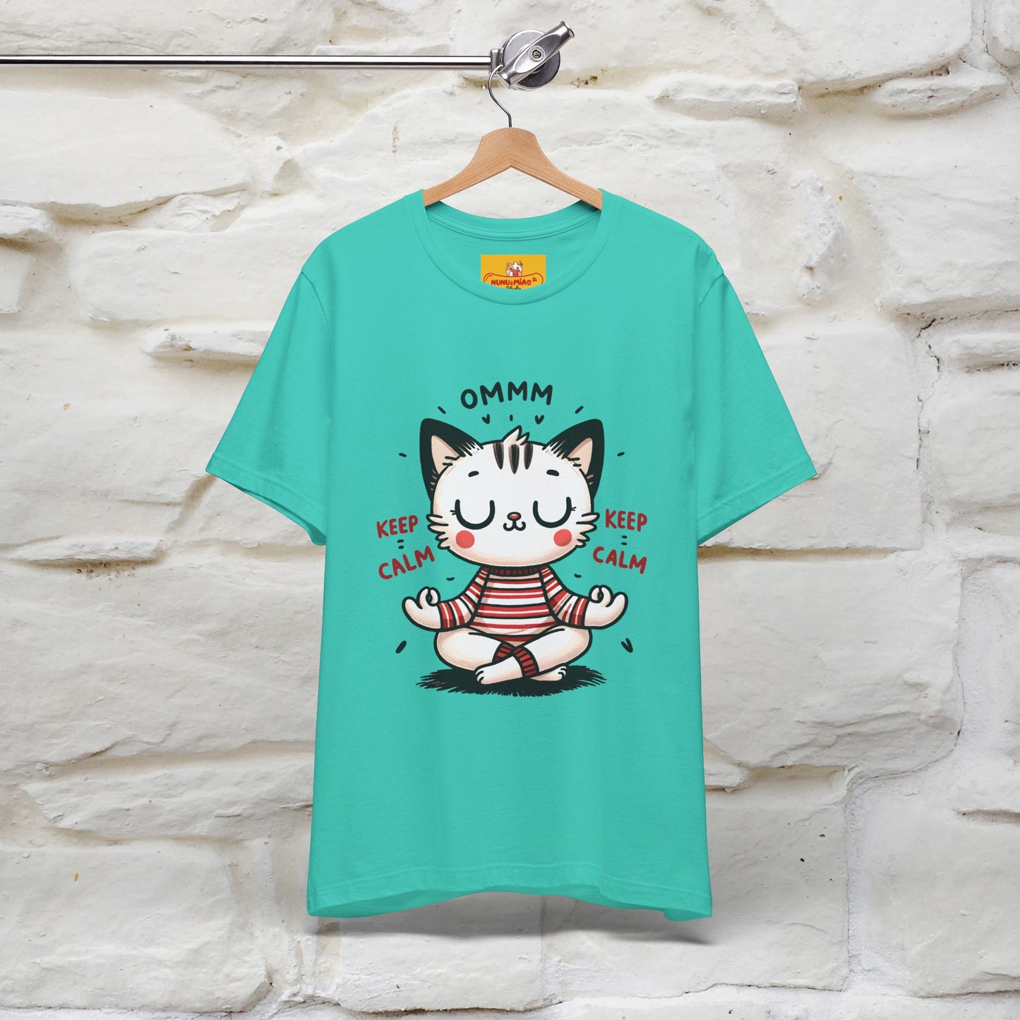 Ommm, Keep Calm | Relaxed Cat Shirt for Men & Women | 100% Cotton* - Nunu&Miao Studio