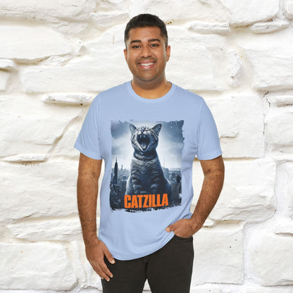 Catzilla T-Shirt | Fun Monster Cat Tee for Men & Women | 100% Cotton - Nunu&Miao Studio