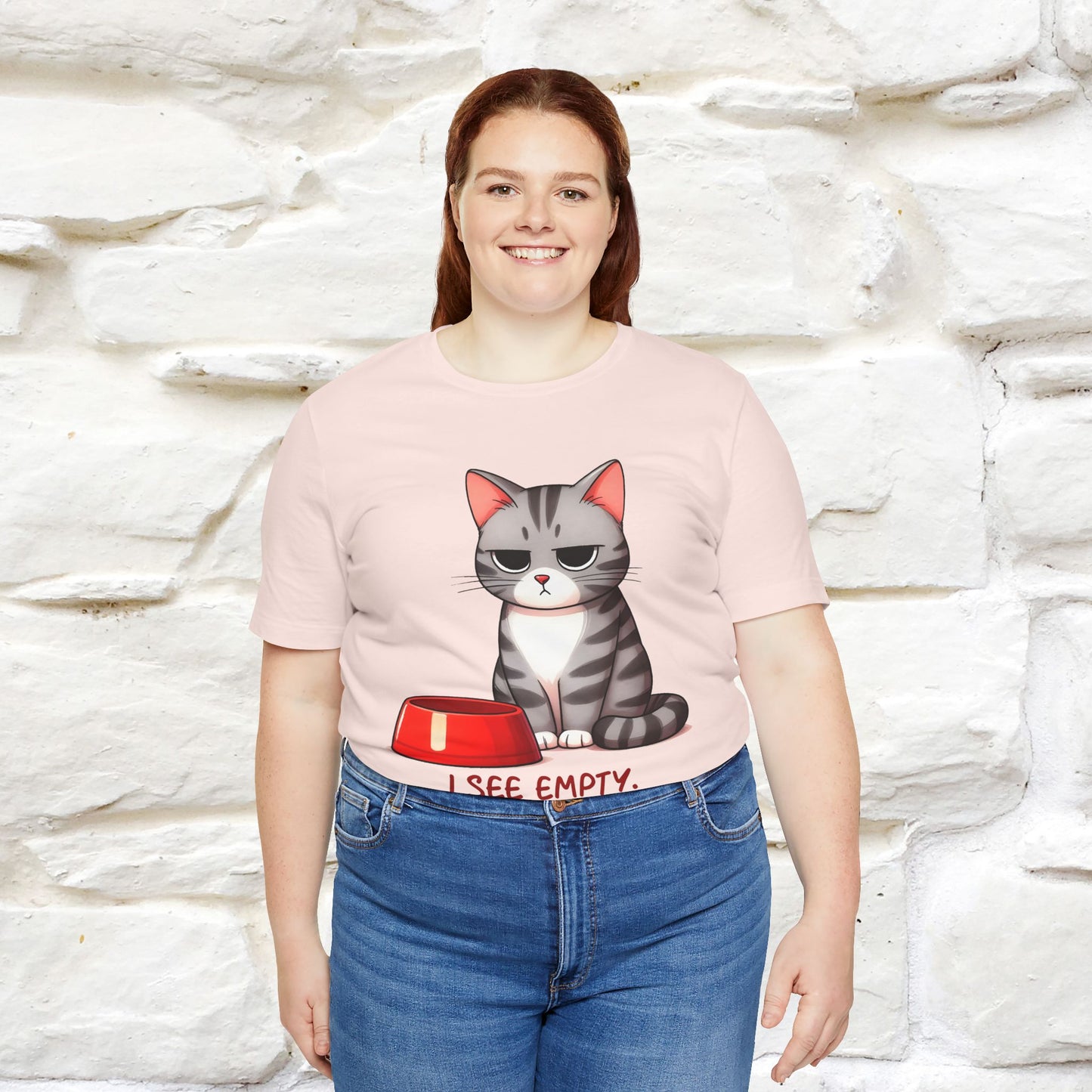 "I See Empty. What Do You See"  | Cat T-Shirt | Nunu&Miao Studio - Nunu&Miao Studio