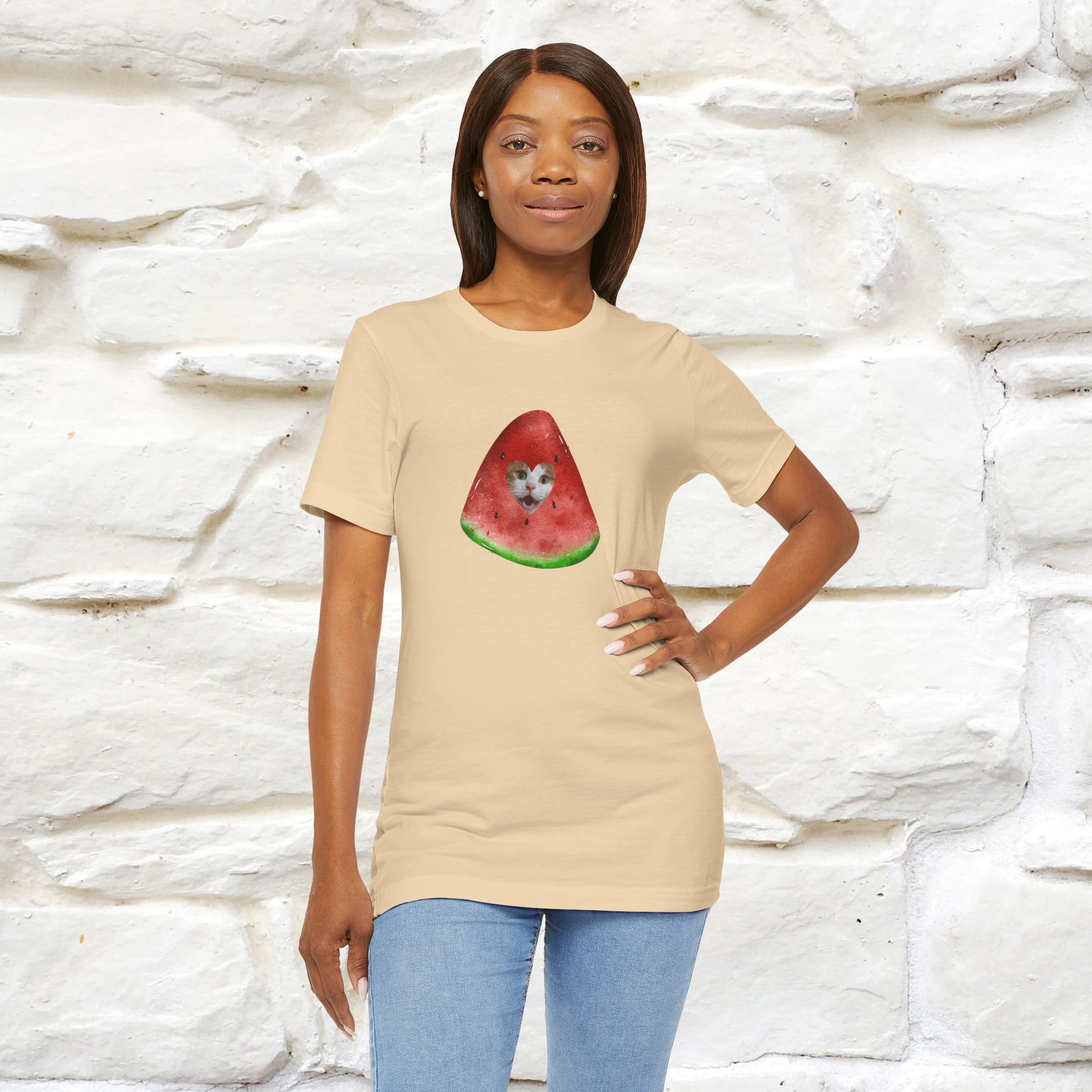 "Free Palestine" Cat T-shirt | Front & Back Design |Nunu&Miao Studio - Nunu&Miao Studio