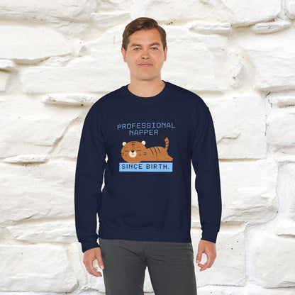 ''Professional Napper Since Birth'' |Cat Sweatshirt | Nunu&Miao Studio
