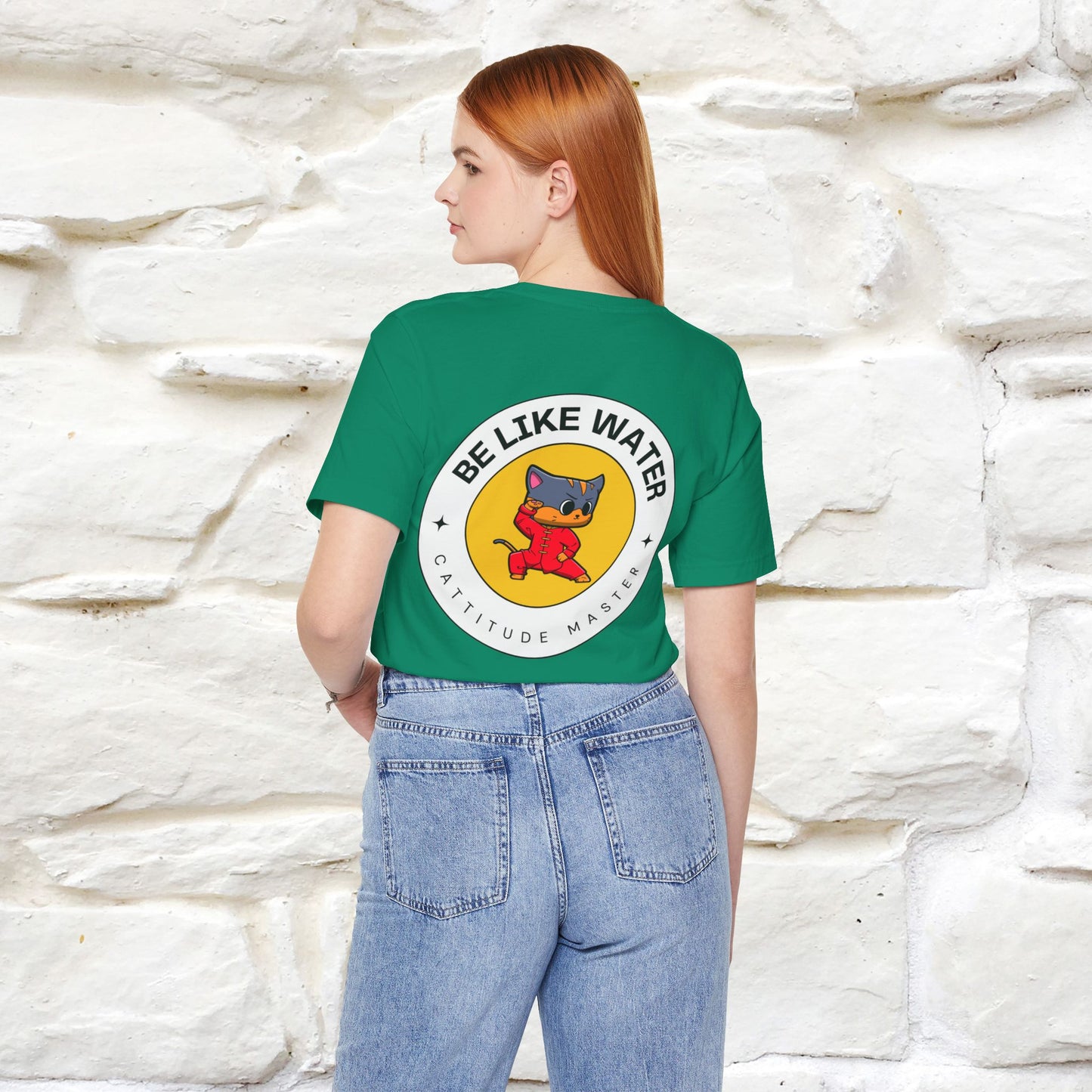 "Be Like Water: Cattitude Master | Cat T-Shirt |Nunu&Miao Studio - Nunu&Miao Studio