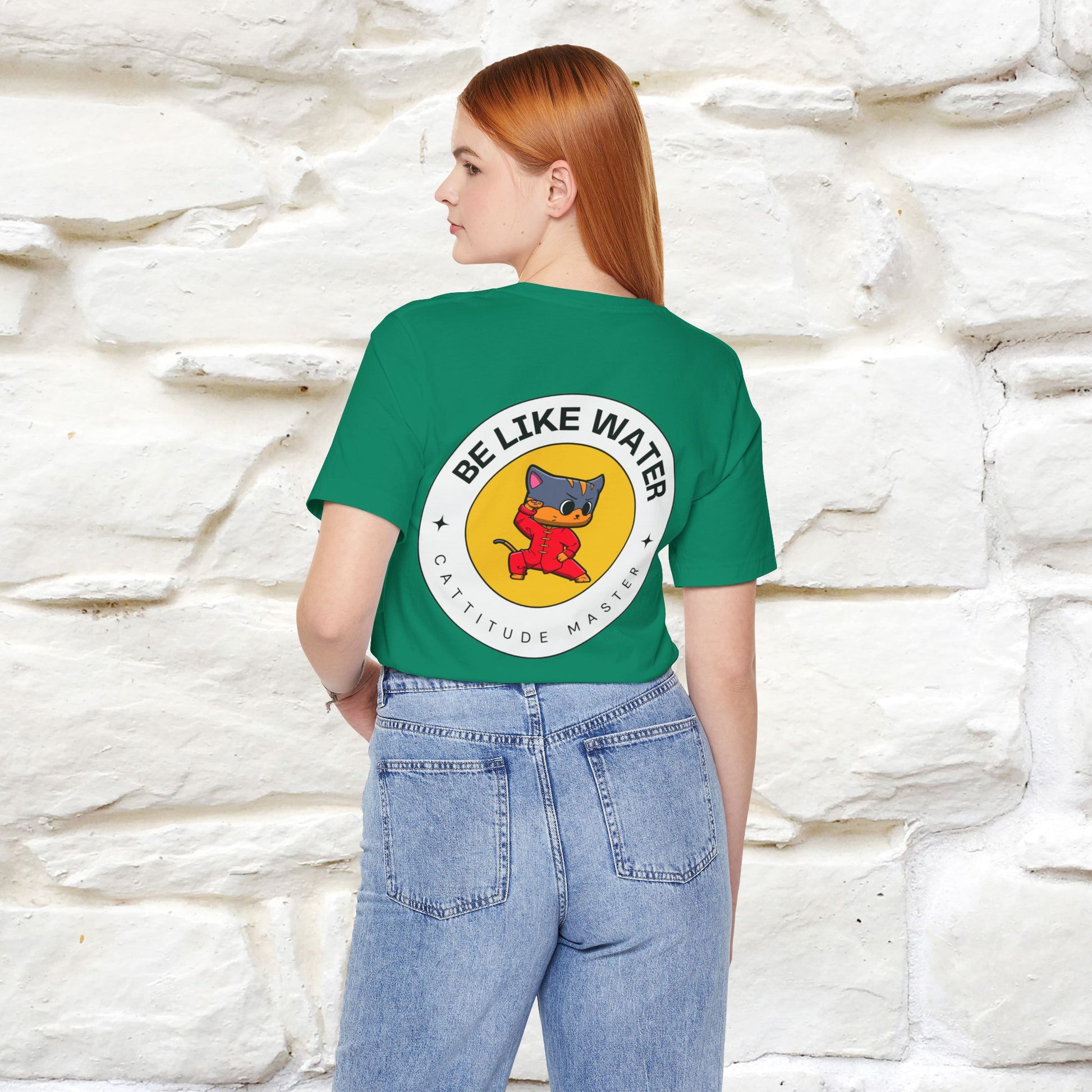 "Be Like Water: Cattitude Master | Cat T-Shirt |Nunu&Miao Studio - Nunu&Miao Studio