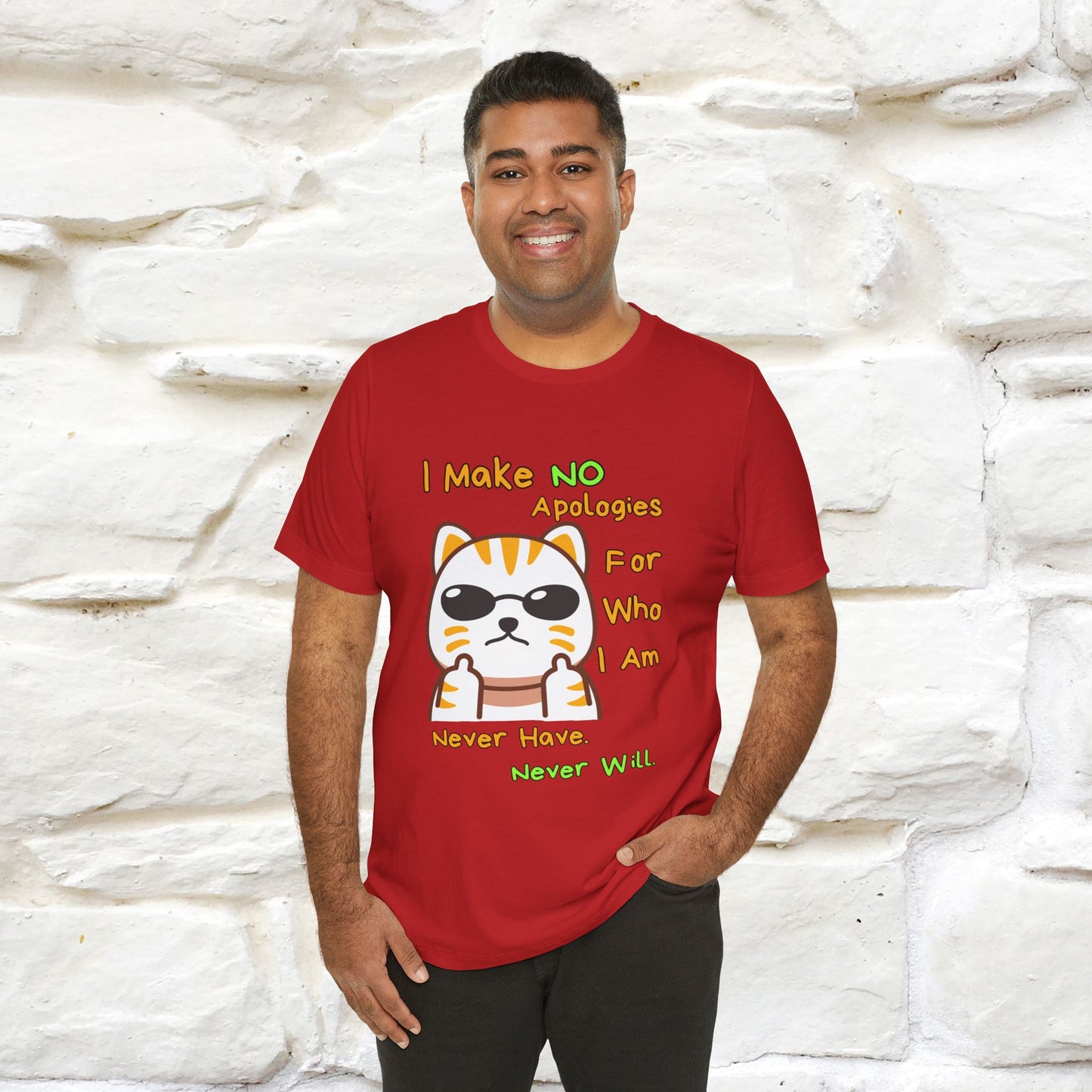 "I Make No Apologies... " |Cat T-Shirt | Nunu&Miao Studio - Nunu&Miao Studio