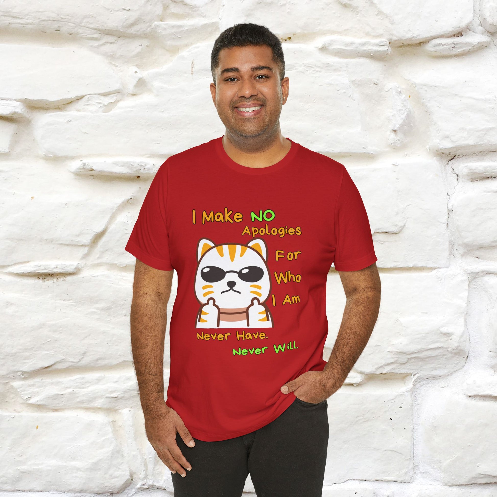 "I Make No Apologies... " |Cat T-Shirt | Nunu&Miao Studio - Nunu&Miao Studio