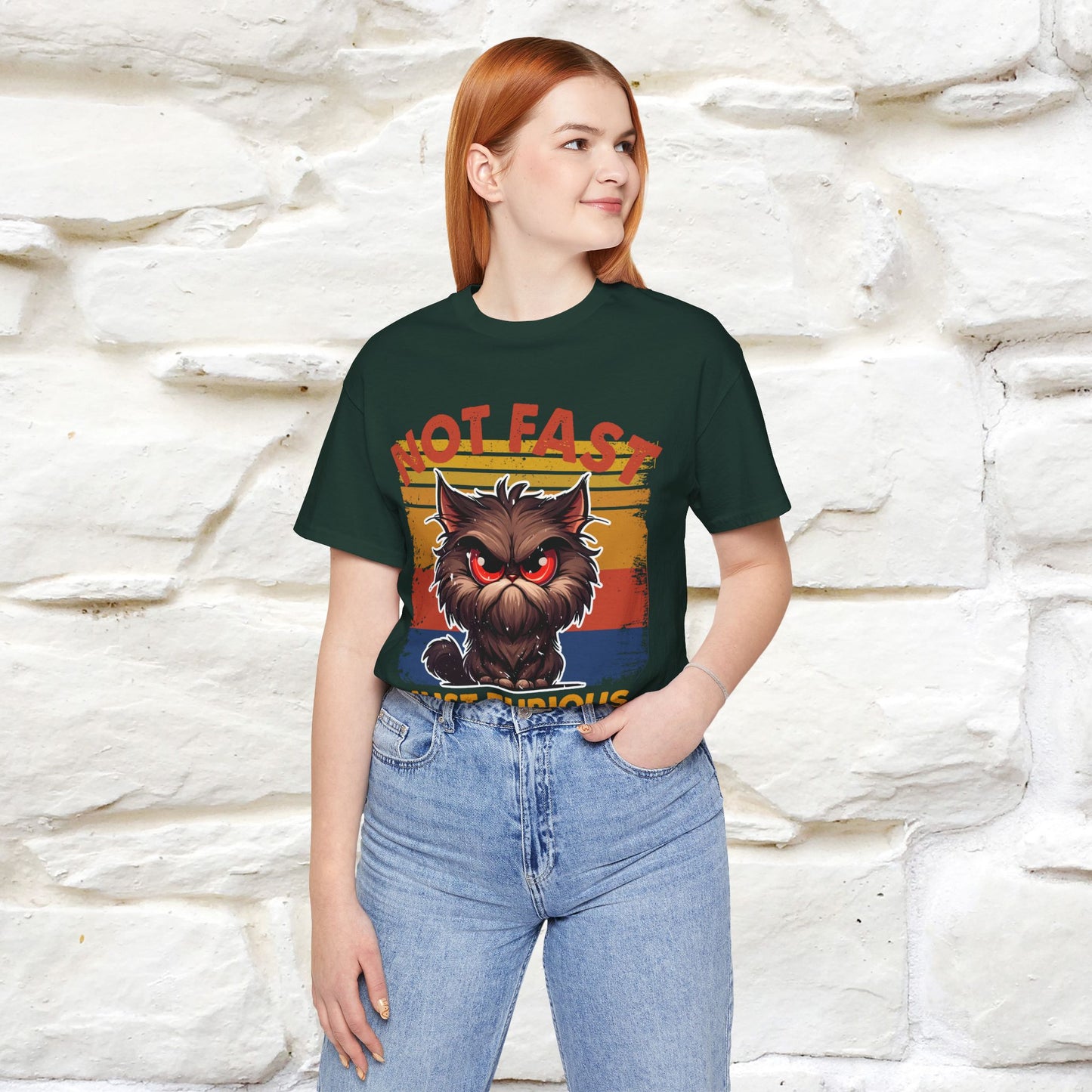 Not Fast, Just Furious |  Sarcastic Cat T-Shirt | Nunu&Miao Studio - Nunu&Miao Studio