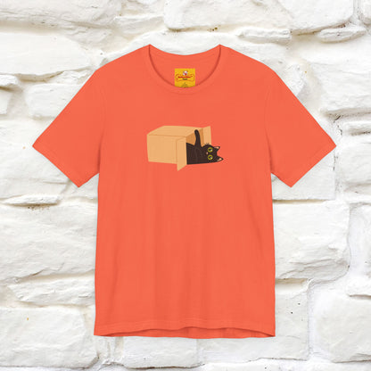 "Think Like There Is No Box" Cat T-Shirt| Front & Back Design | Nunu&Miao Studio - Nunu&Miao Studio