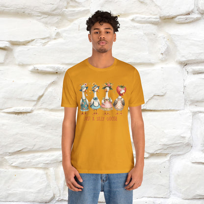 "Just A Silly Goose" Cute T-shirt |Nunu&Miao Studio - Nunu&Miao Studio