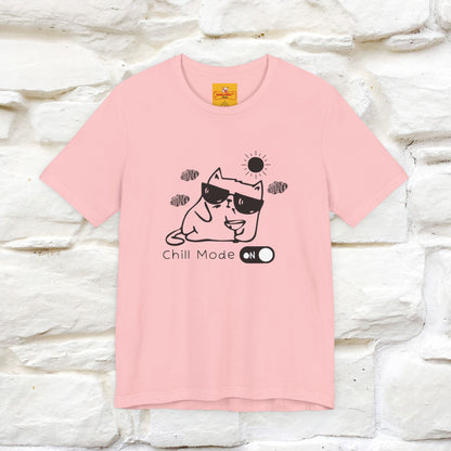 ''Chill Mode on'' Cat T-Shirt Front and Back Design | Nunu&Miao Studio