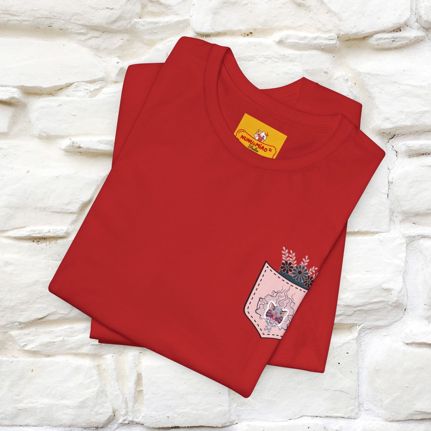 ''Air Fire Cat'' | Cat T-Shirt Front and Back Design | Nunu&Miao Studio - Nunu&Miao Studio