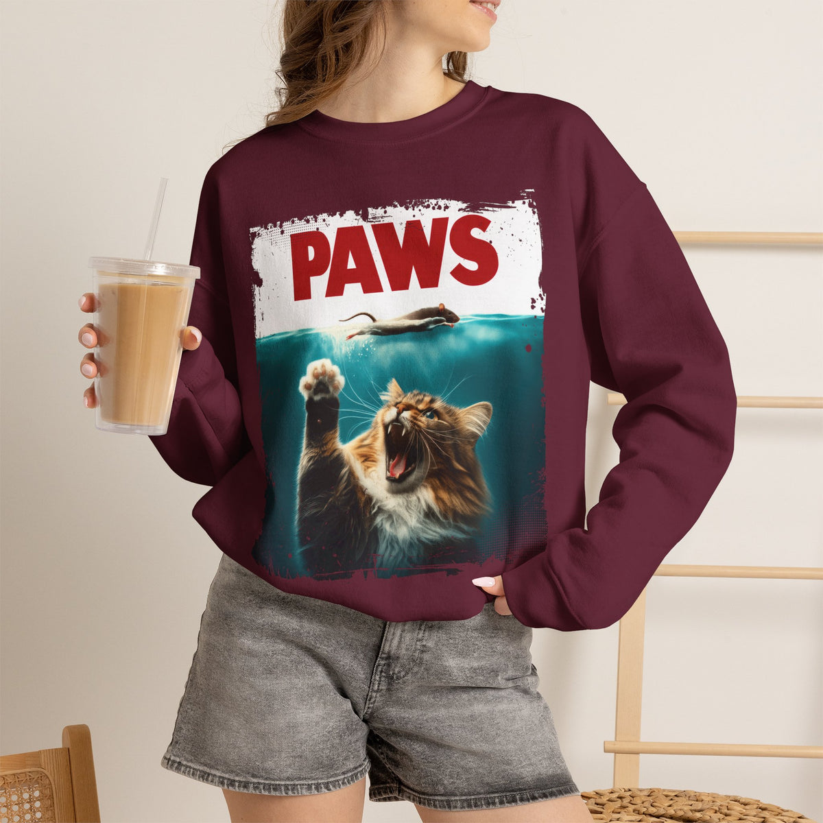 "Paws'' |Cat Sweatshirt | Nunu&Miao Studio