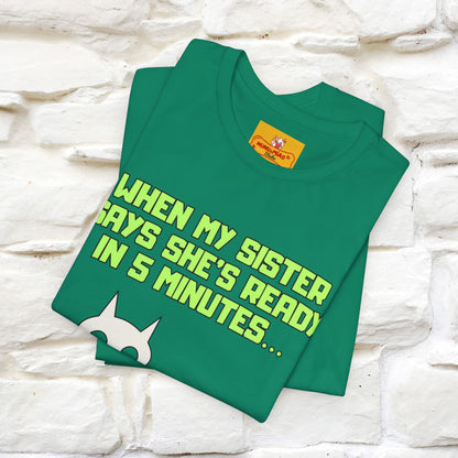 “When my sister says she’s ready in 5 minutes…” | Cat T-Shirt | Nunu&Miao Studio