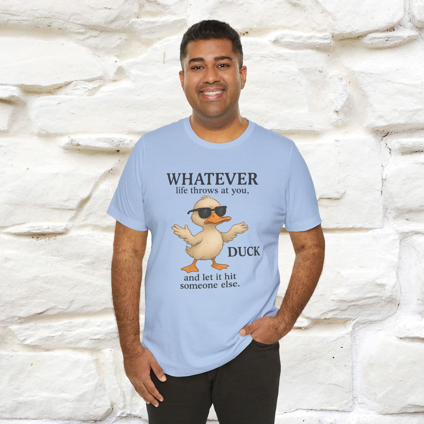 "Whatever Life Throws At You " Funny Duck T-shirt |Nunu&Miao Studio - Nunu&Miao Studio