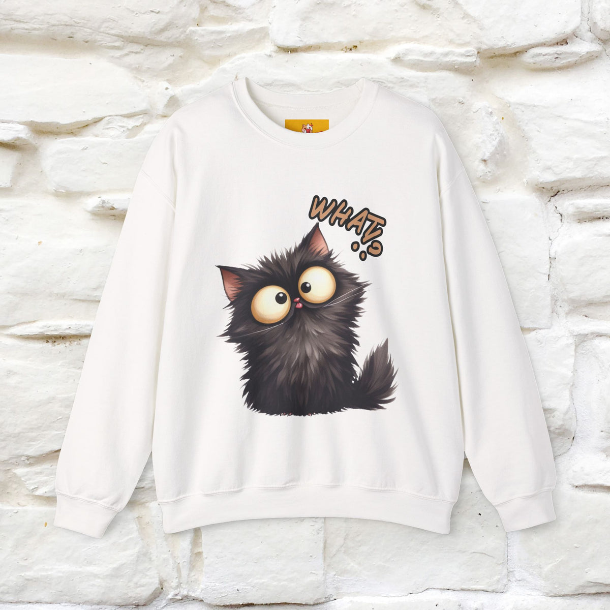 "What'' |Cat Sweatshirt | Nunu&Miao Studio