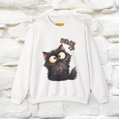 "What'' |Cat Sweatshirt | Nunu&Miao Studio
