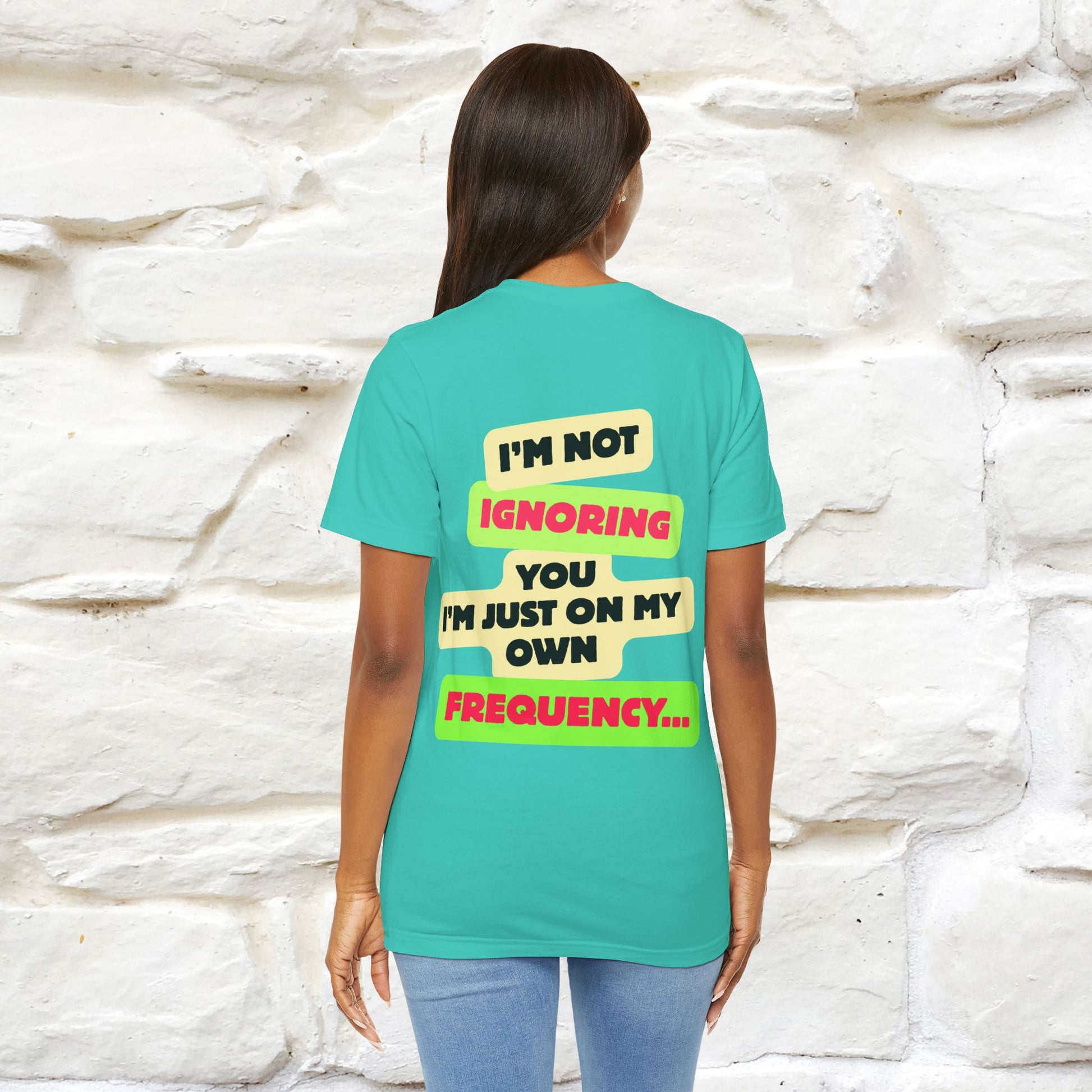 "I'm Not Ignoring You. I'm Just  .. " Cat T-Shirt | Front & Back Design | Nunu&Miao Studio - Nunu&Miao Studio