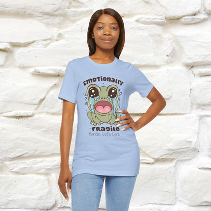"Emotionally Fragile Handle With Care " Funny T-shirt |Nunu&Miao Studio - Nunu&Miao Studio