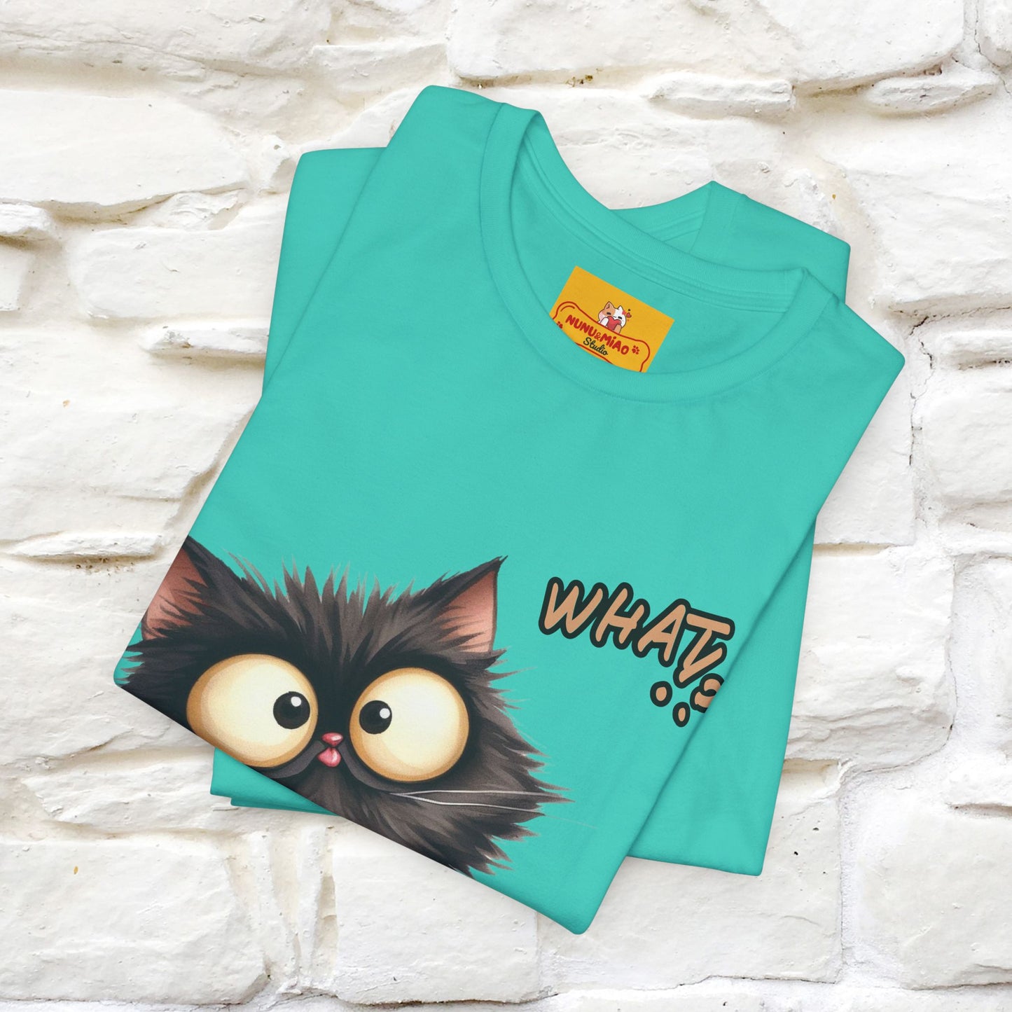 ''What ?'' | Cat T-Shirt  | Nunu&Miao Studio - Nunu&Miao Studio