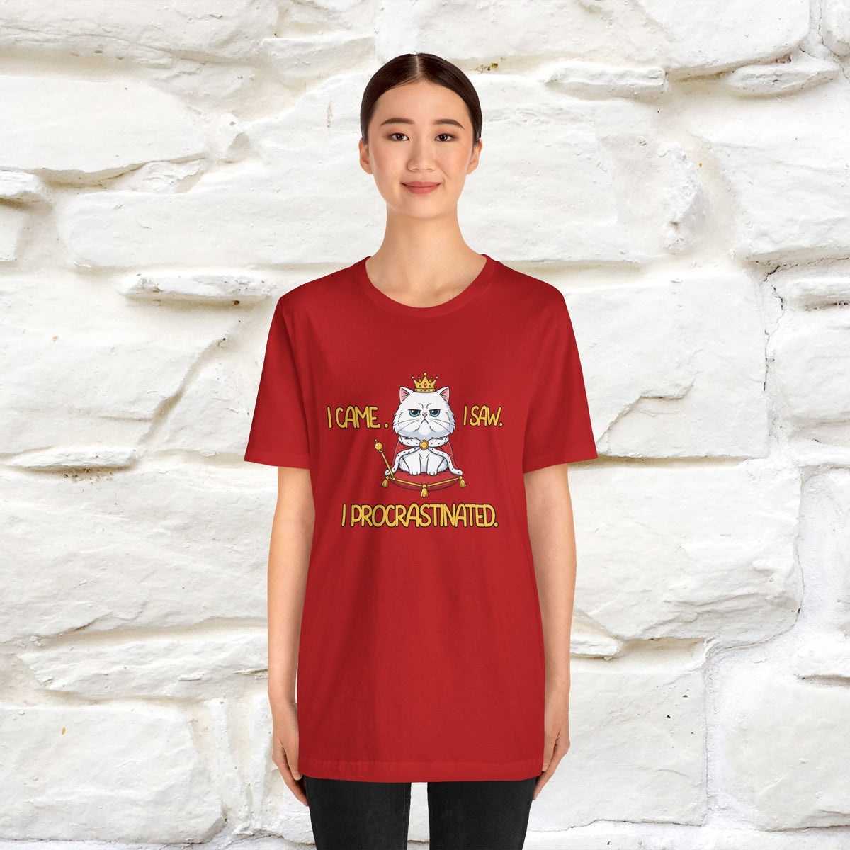 ''“I came. I saw. I procrastinated.''| Funny T-Shirt | Nunu&Miao Studio
