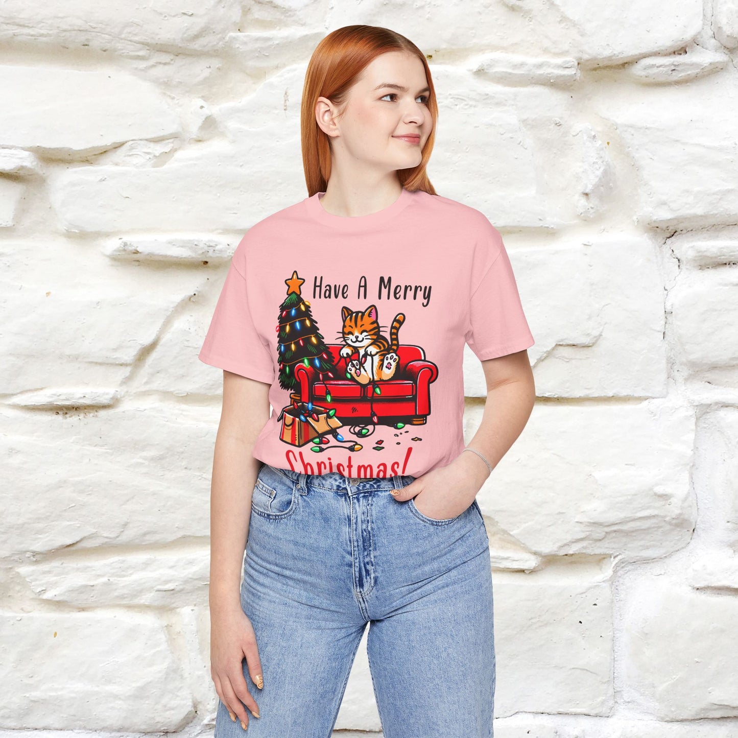 "Have A Merry..." |Funny Cat  T-Shirt | Nunu&Miao Studio