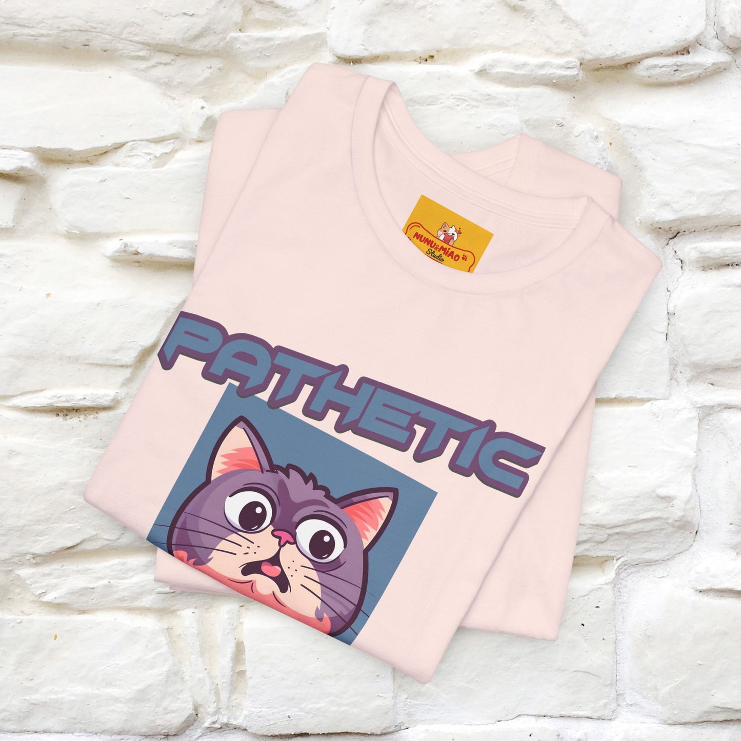 ''Pathetic Human'' | Funny Cat T-Shirt | Nunu&Miao Studio - Nunu&Miao Studio