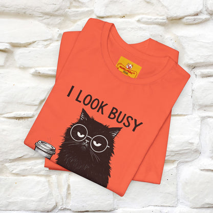 "I Look Busy But I'm Just Overwhelmed" |Cat T-Shirt | Nunu&Miao Studio - Nunu&Miao Studio
