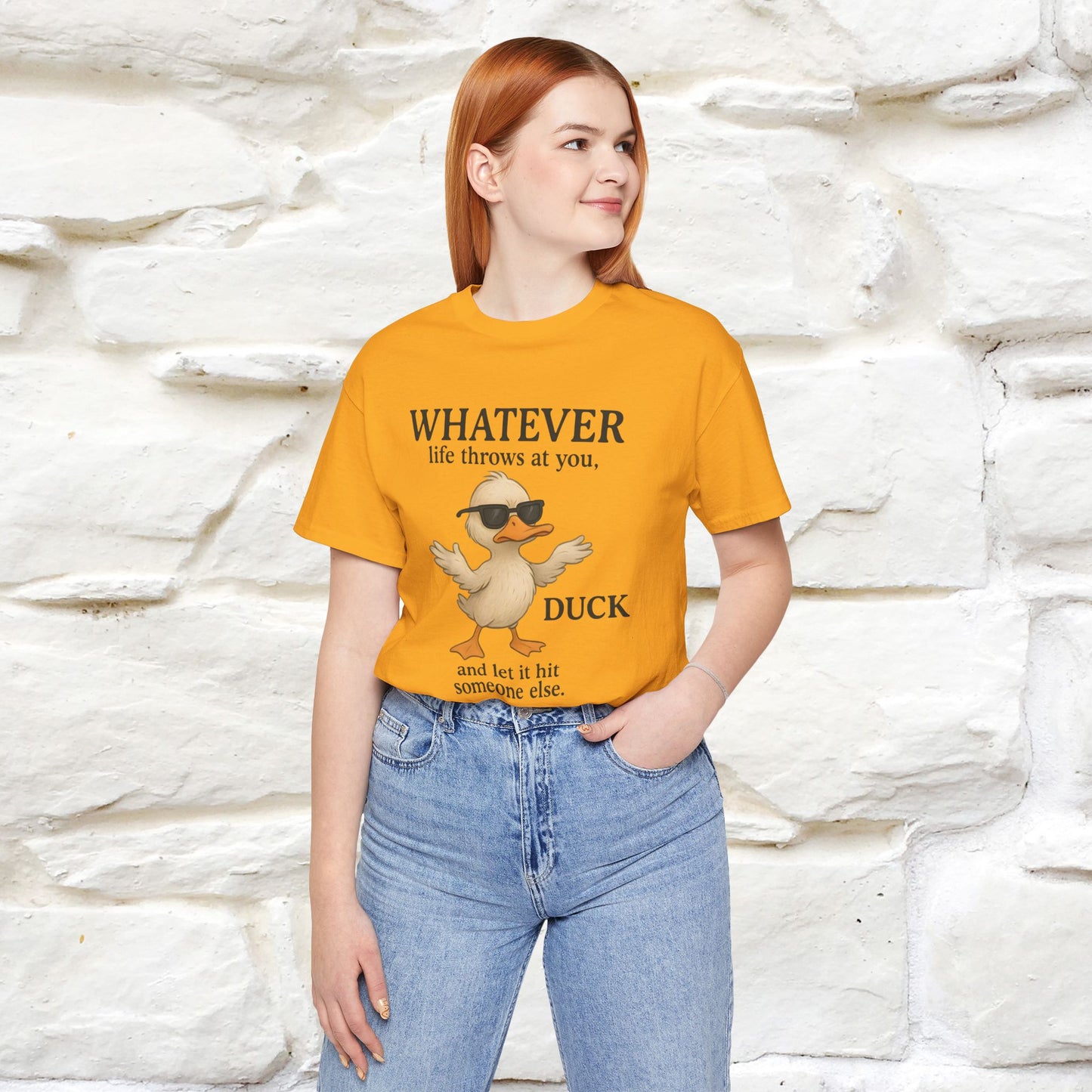 "Whatever Life Throws At You " Funny Duck T-shirt |Nunu&Miao Studio - Nunu&Miao Studio