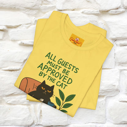 "All Guest Must Be Approved By The Cat - NO,MAYBE" Cat T-shirt |Nunu&Miao Studio - Nunu&Miao Studio