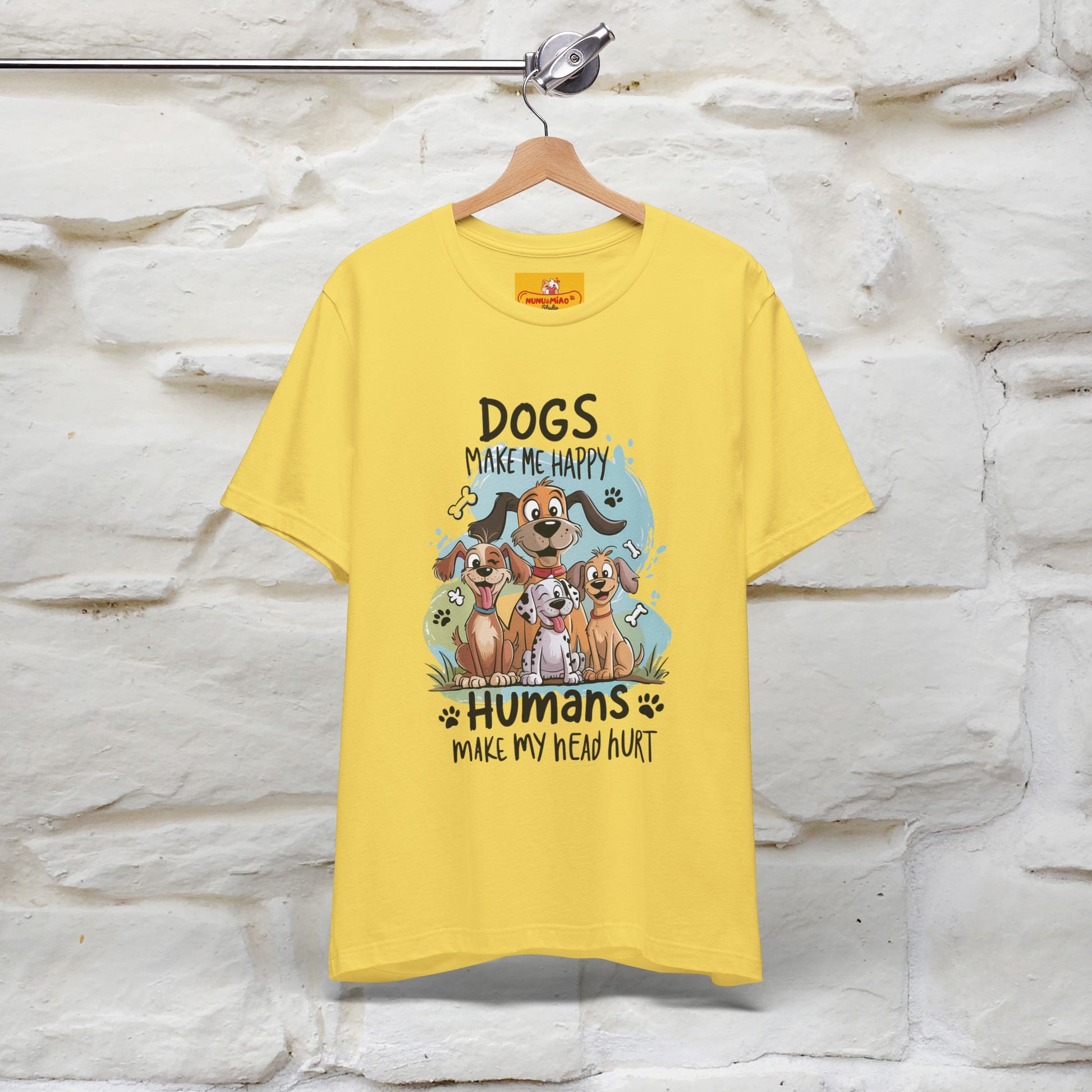 " Dogs Make Me Happy ..."  T-shirt |Nunu&Miao Studio - Nunu&Miao Studio