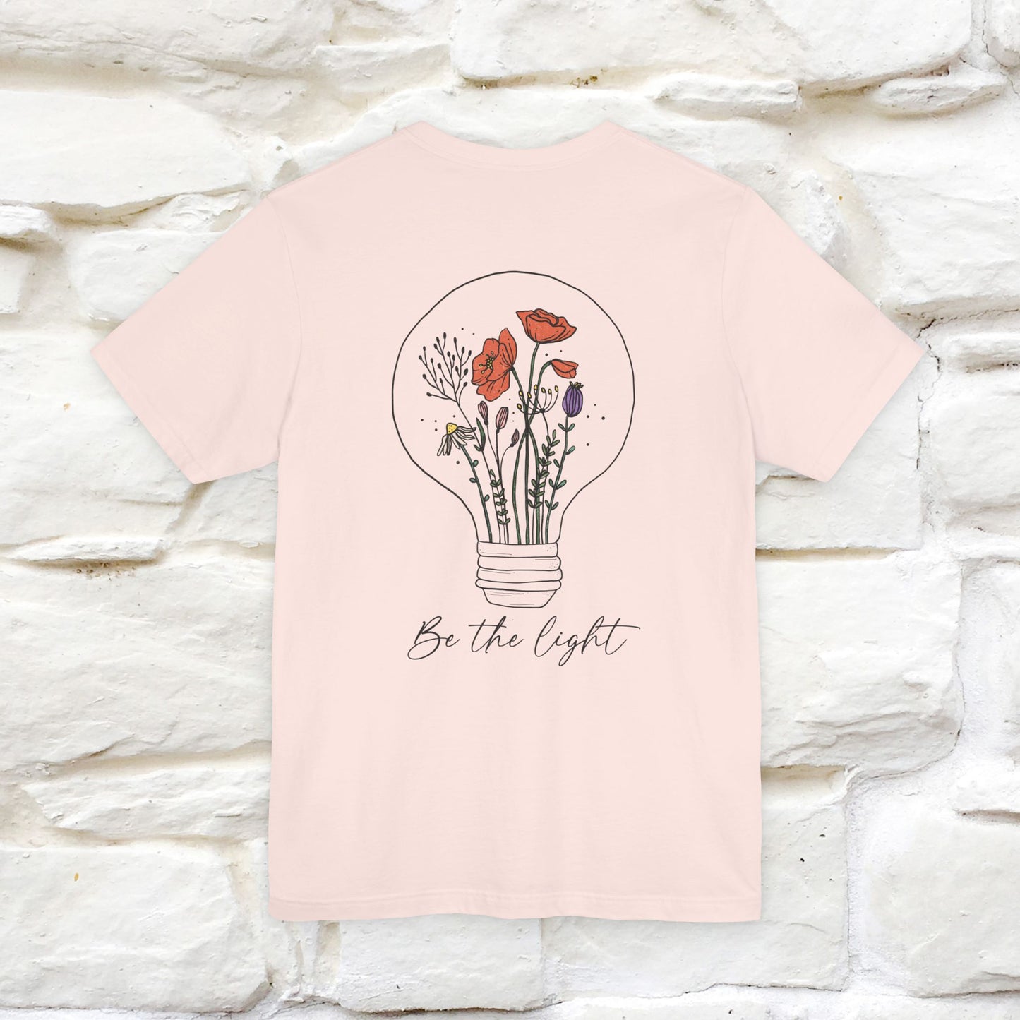 "Be The Light" Cat T-Shirt | Front & Back Design | Nunu&Miao Studio - Nunu&Miao Studio