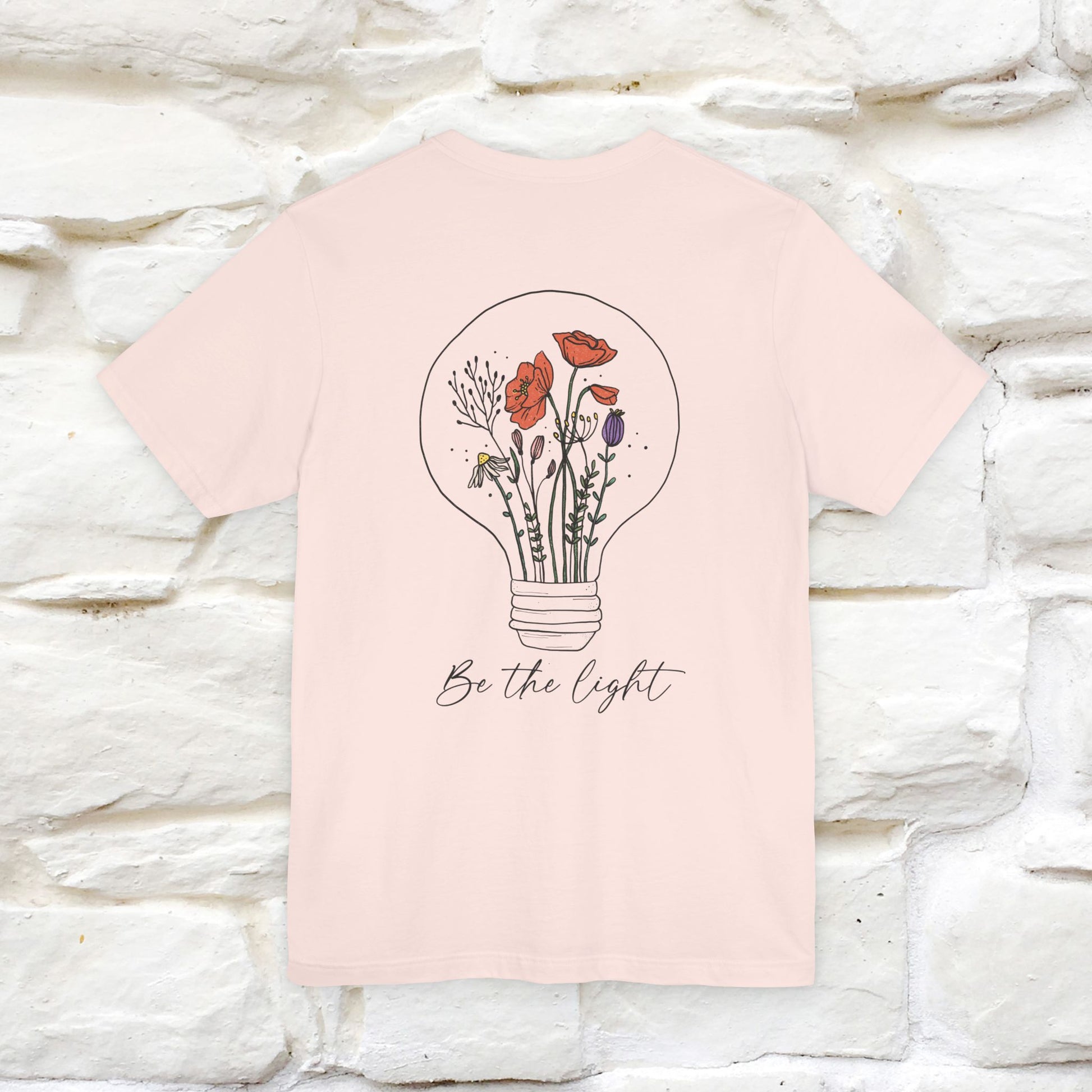 "Be The Light" Cat T-Shirt | Front & Back Design | Nunu&Miao Studio - Nunu&Miao Studio