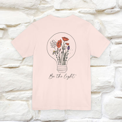 "Be The Light" Cat T-Shirt | Front & Back Design | Nunu&Miao Studio - Nunu&Miao Studio
