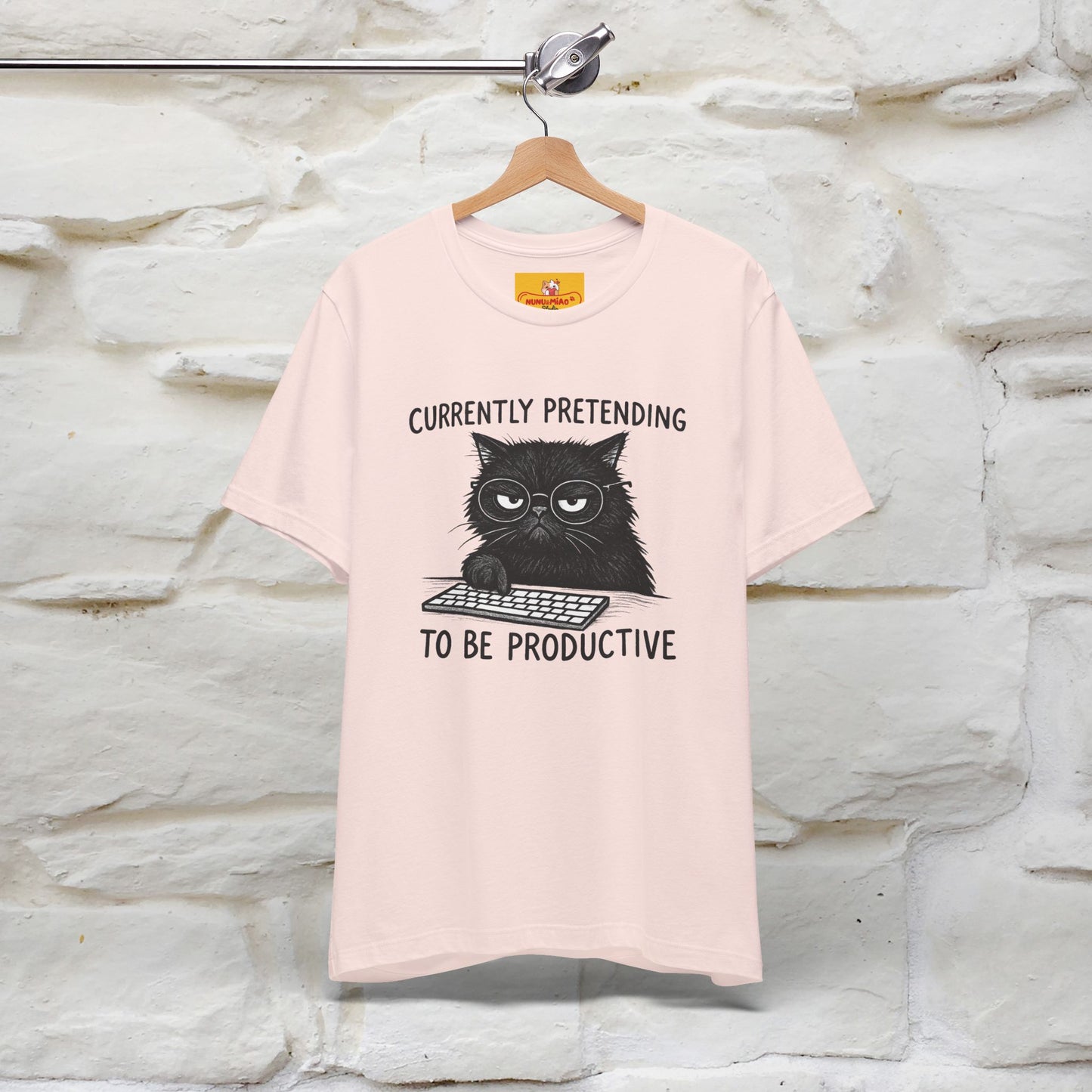 "Currently Pretending To Be Productive" |Cat T-Shirt | Nunu&Miao Studio - Nunu&Miao Studio