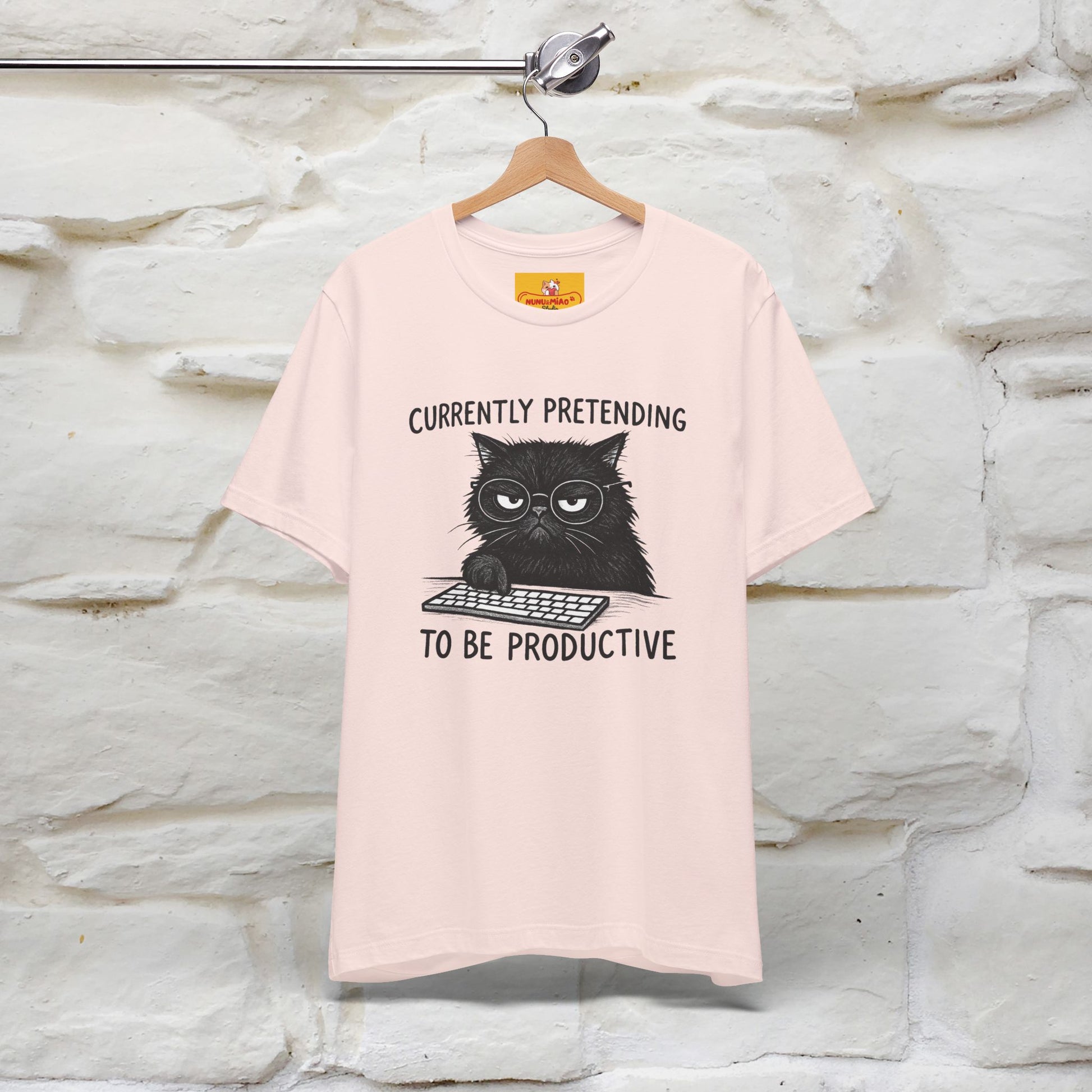 "Currently Pretending To Be Productive" |Cat T-Shirt | Nunu&Miao Studio - Nunu&Miao Studio