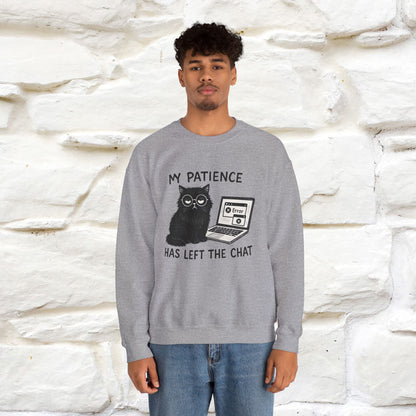 ''My Patience Has Left ...'' | Cute Cat Sweatshirt | Nunu&Miao Studio
