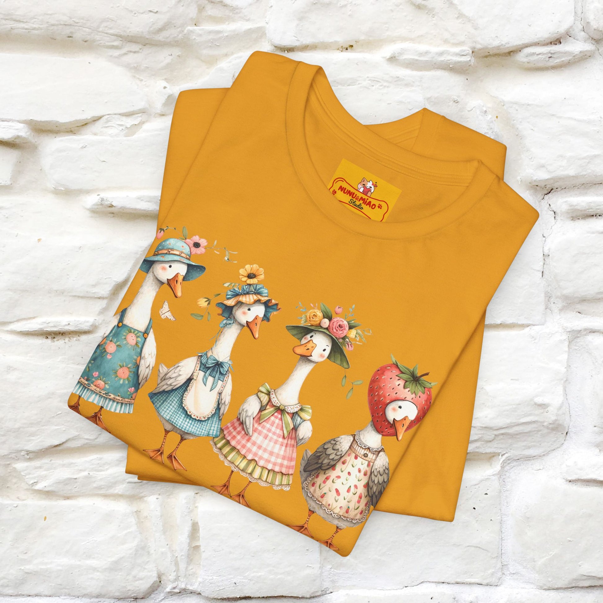 "Just A Silly Goose" Cute T-shirt |Nunu&Miao Studio - Nunu&Miao Studio