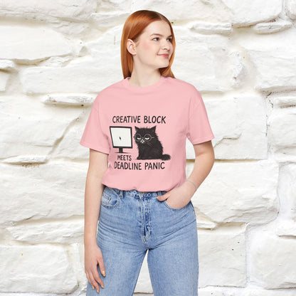 "Creative Block Meets Deadline..." |Cat T-Shirt | Nunu&Miao Studio