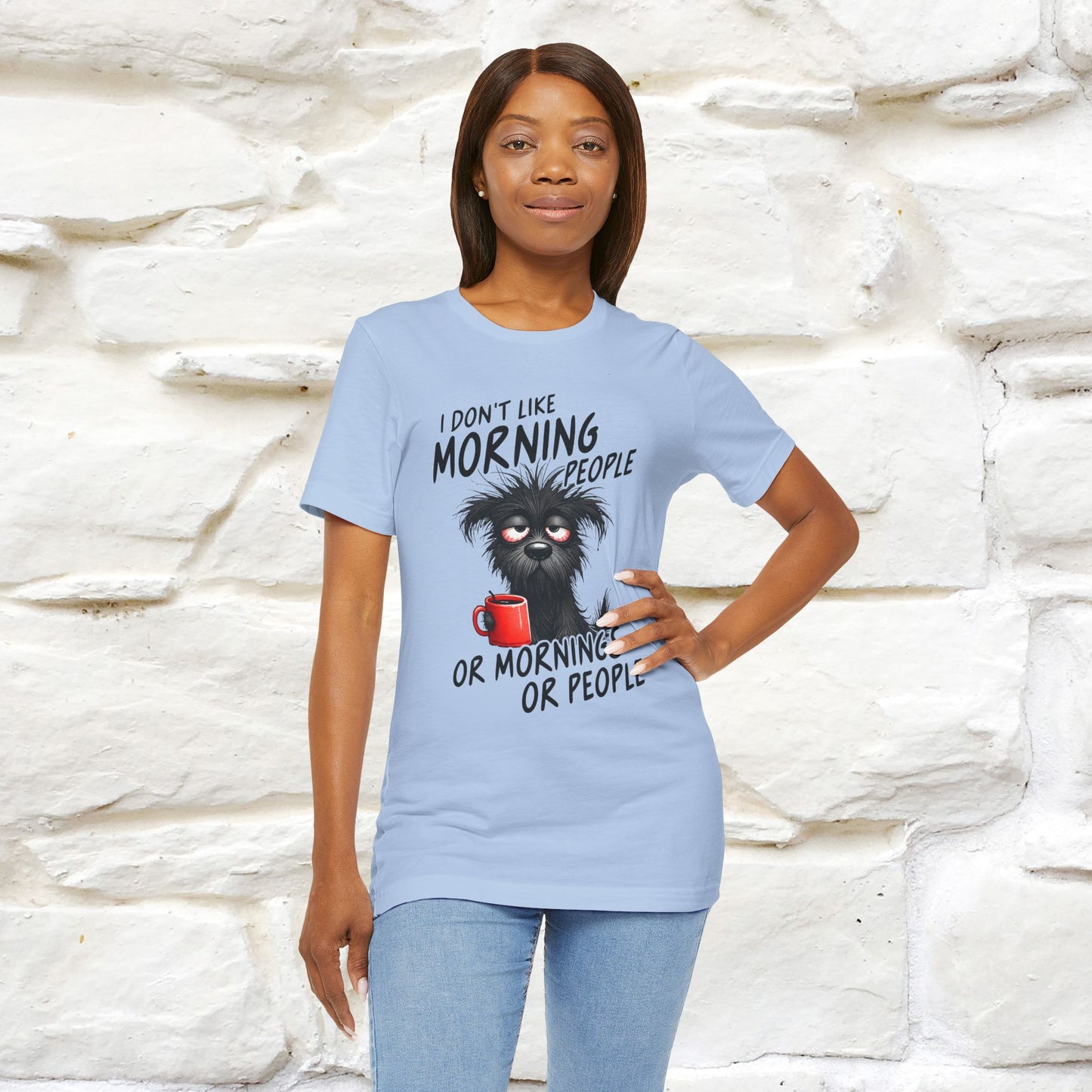 "I Don't Like Morning People..." Funny T-shirt |Nunu&Miao Studio - Nunu&Miao Studio