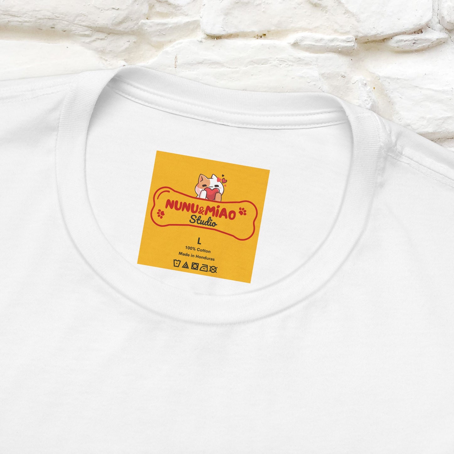 "It's Meawday" Cat T-shirt | Front & Back Design | Nunu&Miao Studio - Nunu&Miao Studio