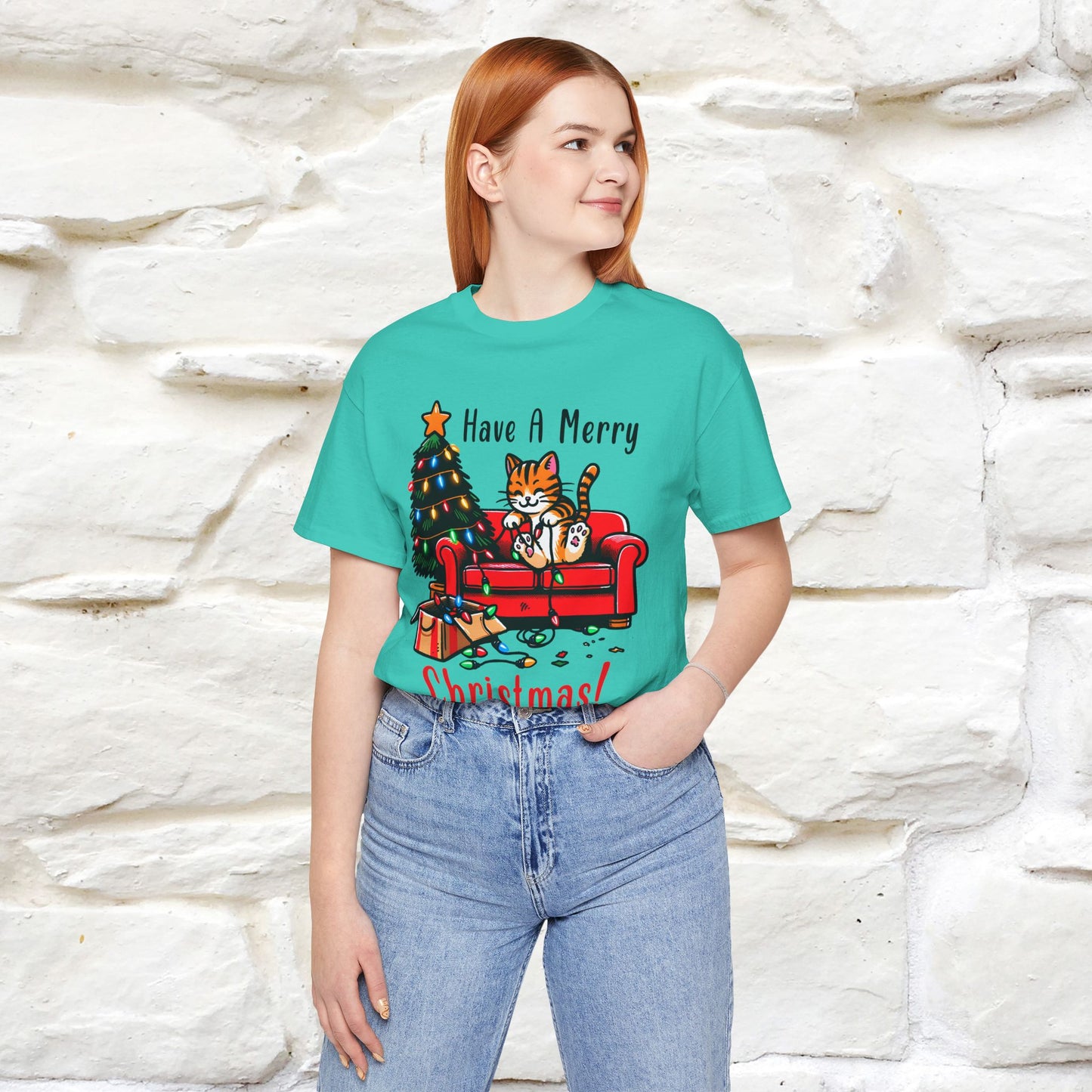 "Have A Merry..." |Funny Cat  T-Shirt | Nunu&Miao Studio