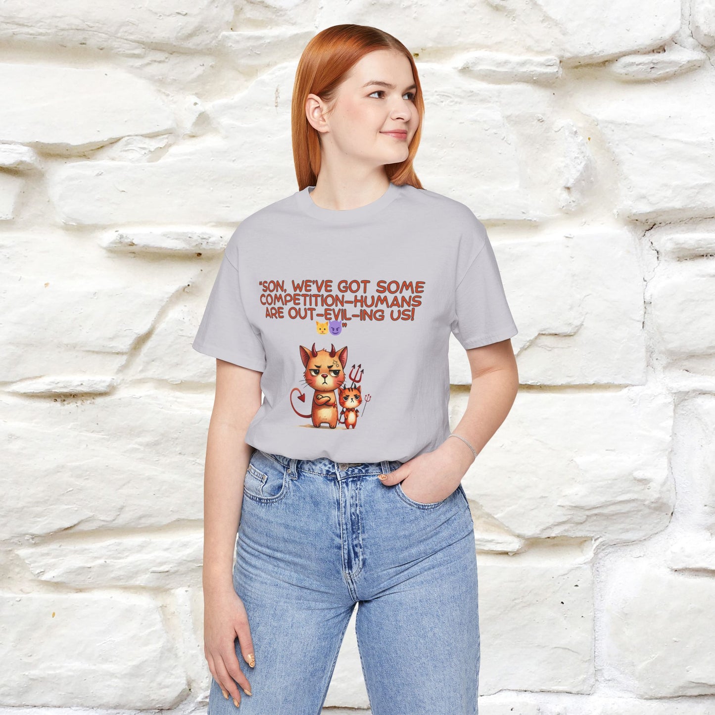 "Humans Are Out-Evil-Ing Us." Cat  T-shirt |Nunu&Miao Studio - Nunu&Miao Studio