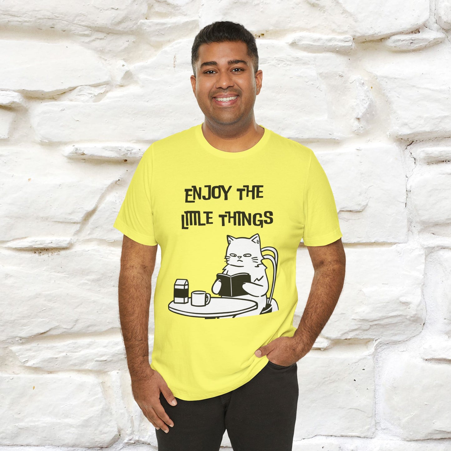 "Enjoy The Little Things." Cat T-Shirt | Nunu&Miao Studio
