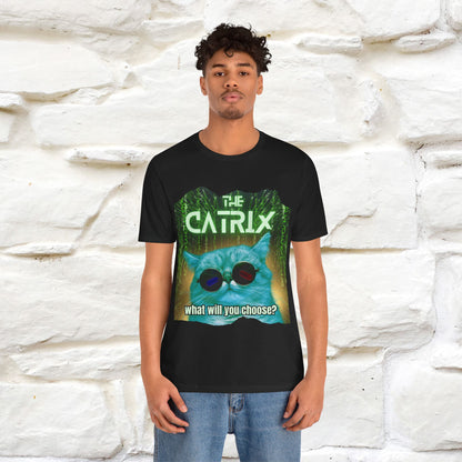 ''The Catrix: What Will You Choose?'' Cat T-Shirt | Nunu&Miao Studio - Nunu&Miao Studio