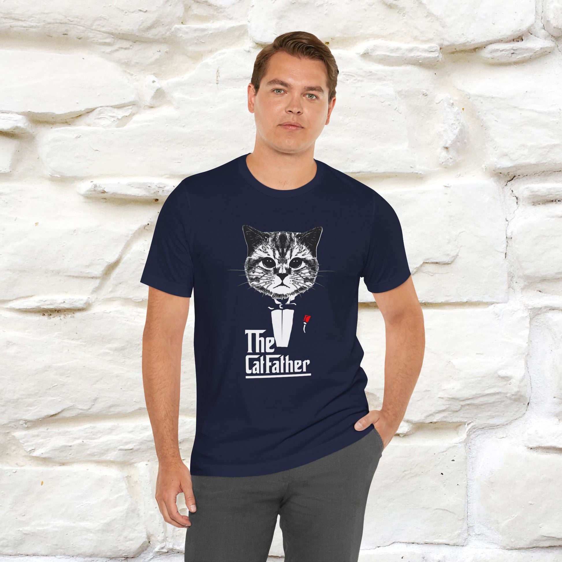 ''The Cat Father T-Shirt''| Iconic Cat Lover Tee | Nunu&Miao Studio - Nunu&Miao Studio